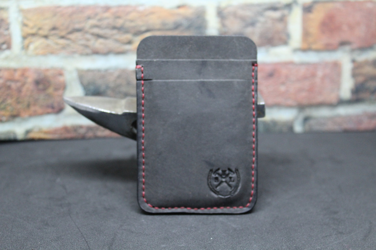 Genuine Horween leather vertical card holder