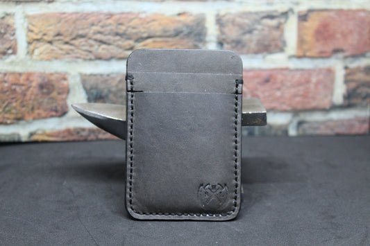 Genuine Horween leather vertical card holder